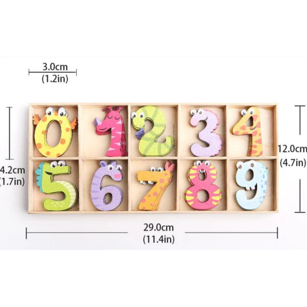 Printed Wooden Numbers