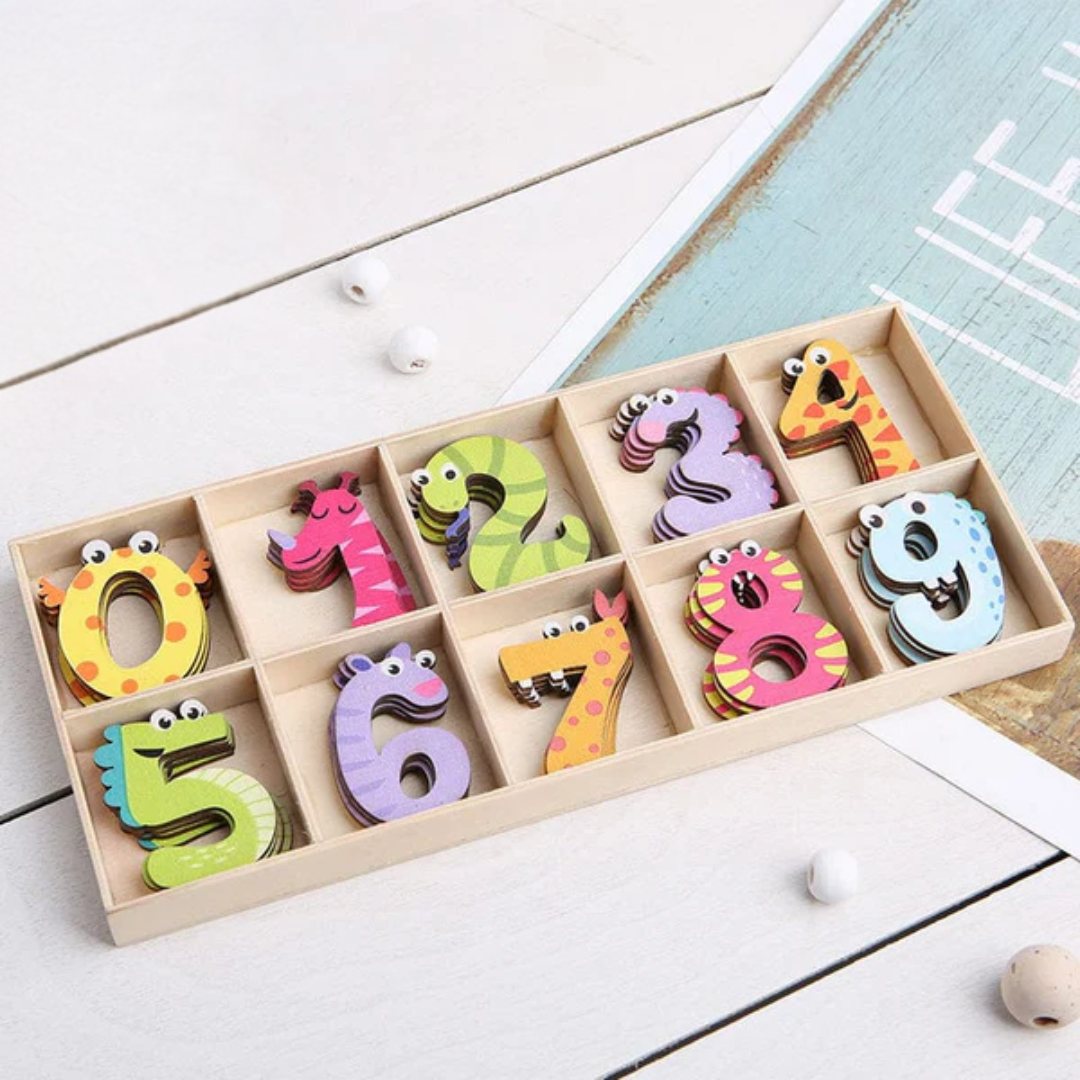 Printed Wooden Numbers