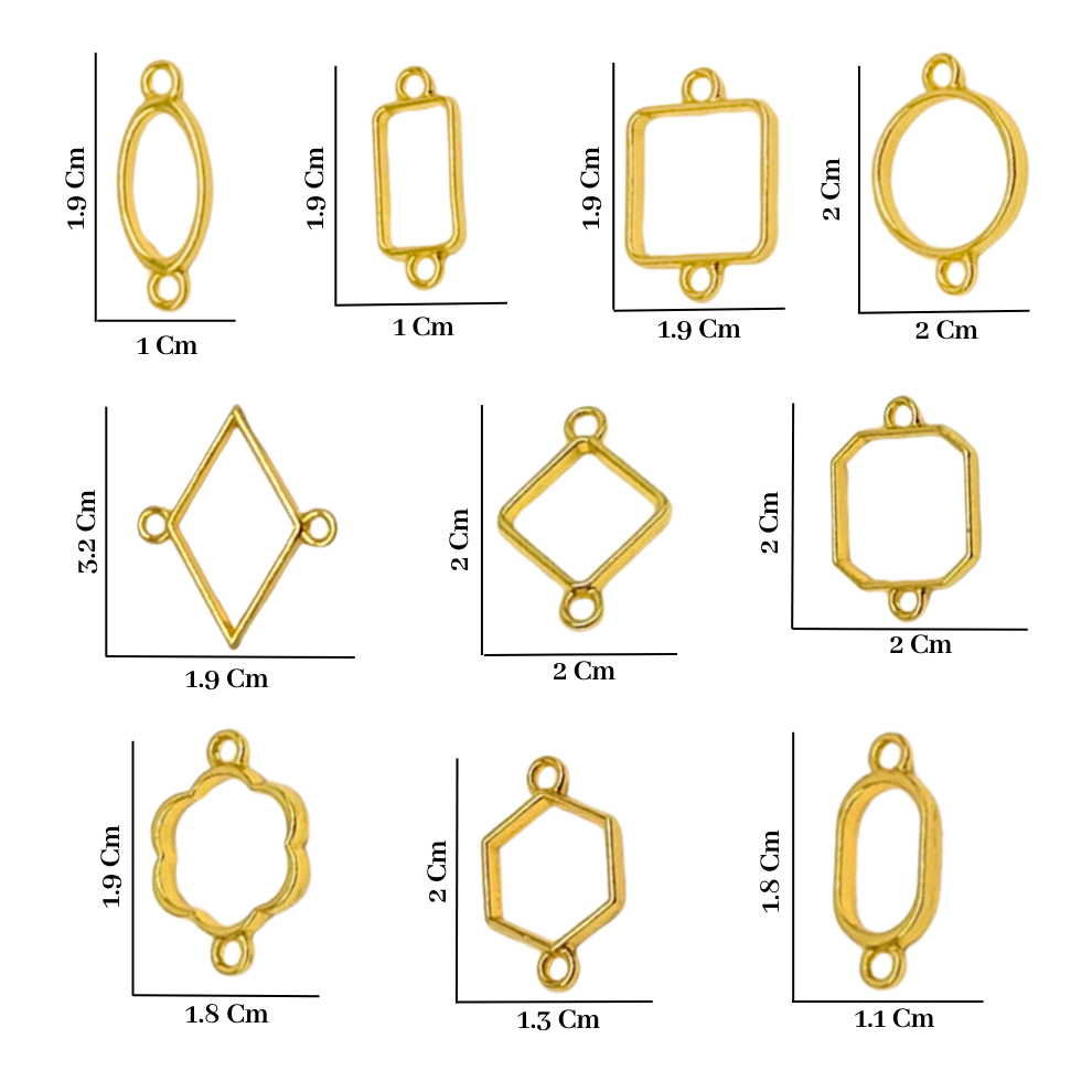 Rakhi Bezel with Uv Tape (10 Pcs, Gold)