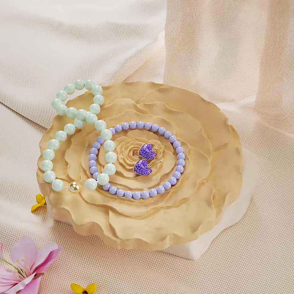 Silicone Rose Flower Round Tray