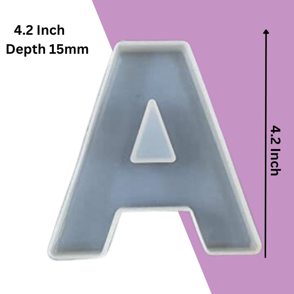 Silicone Alphabet Mould 4.2 Inch