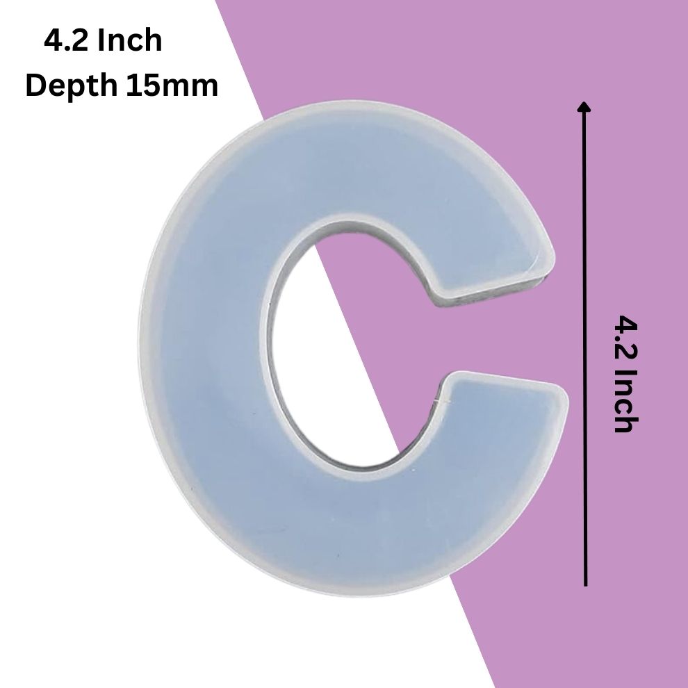 Silicone Alphabet Mould 4.2 Inch