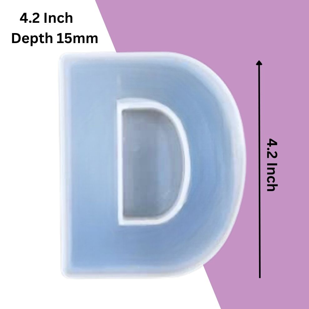 Silicone Alphabet Mould 4.2 Inch
