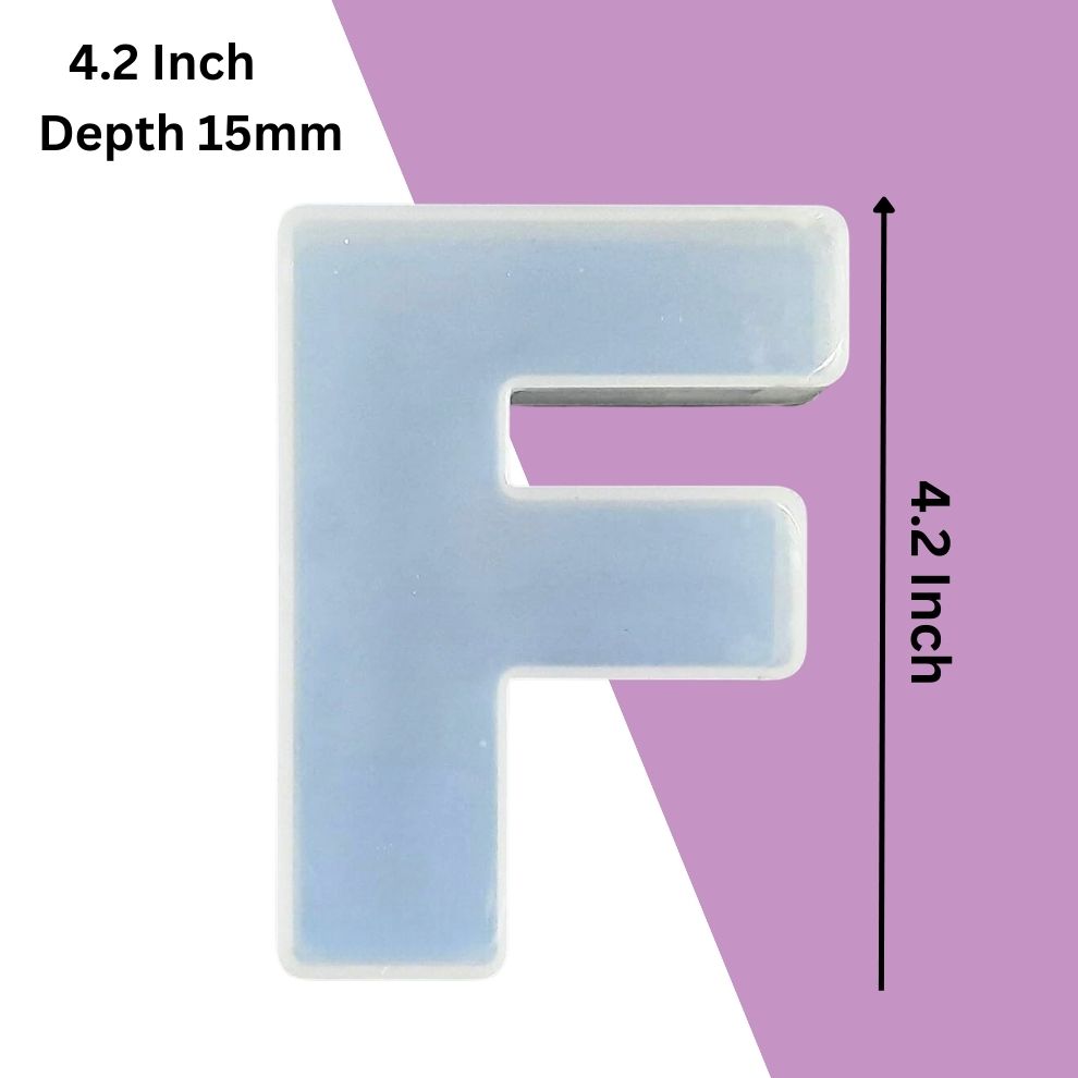 Silicone Alphabet Mould 4.2 Inch