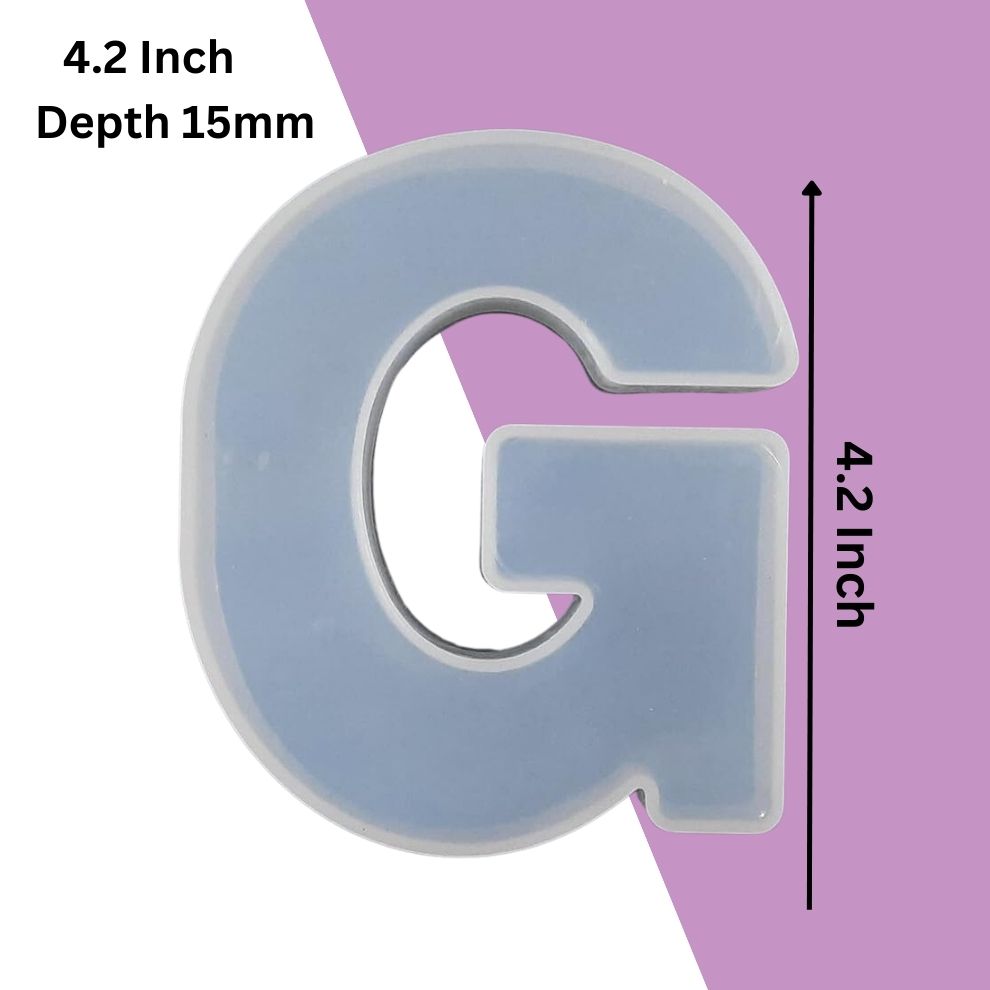 Silicone Alphabet Mould 4.2 Inch