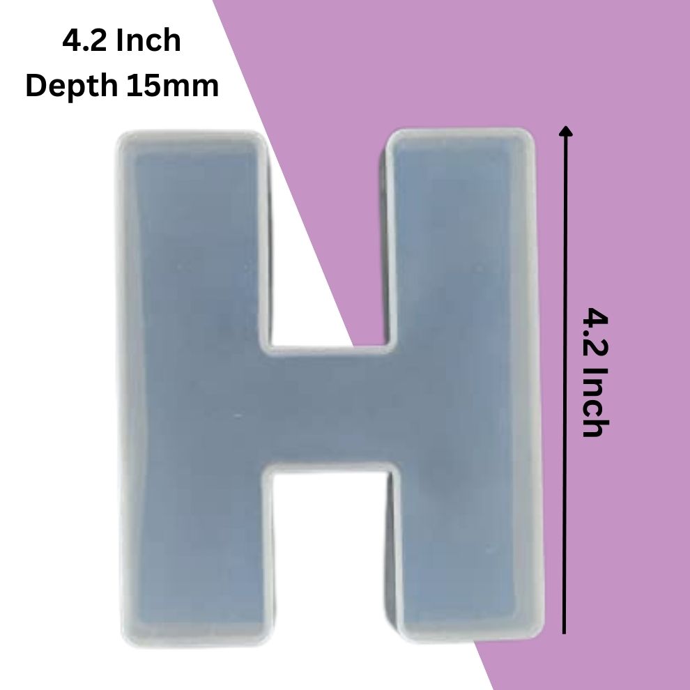 Silicone Alphabet Mould 4.2 Inch