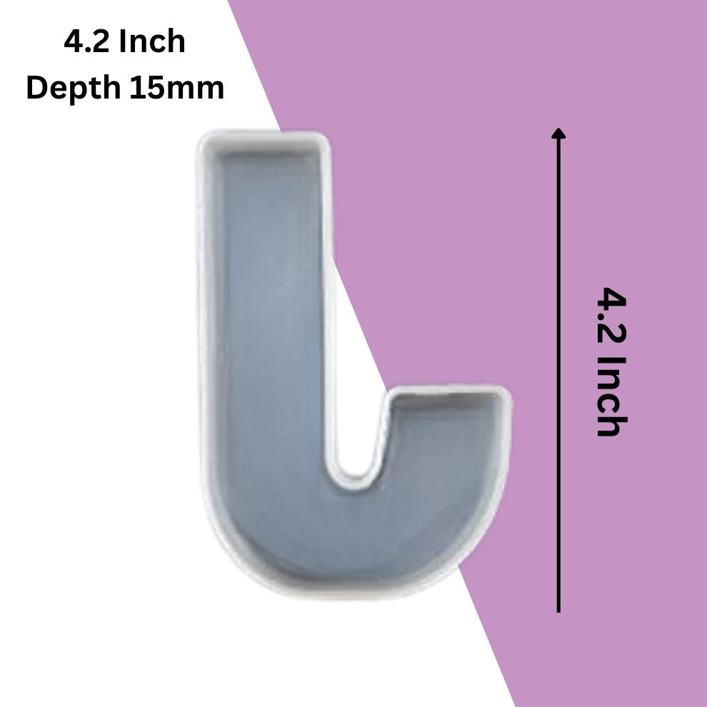 Silicone Alphabet Mould 4.2 Inch