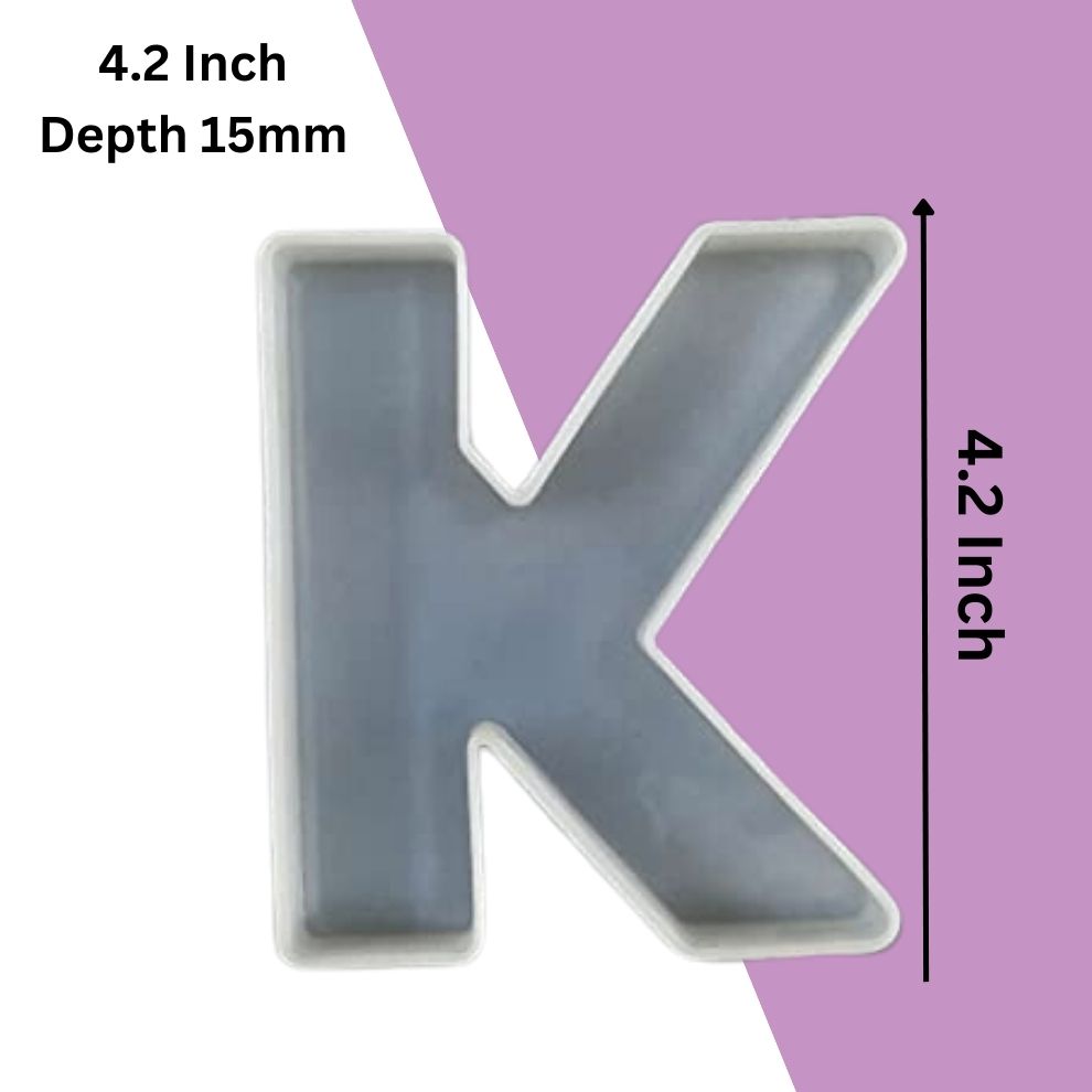 Silicone Alphabet Mould 4.2 Inch
