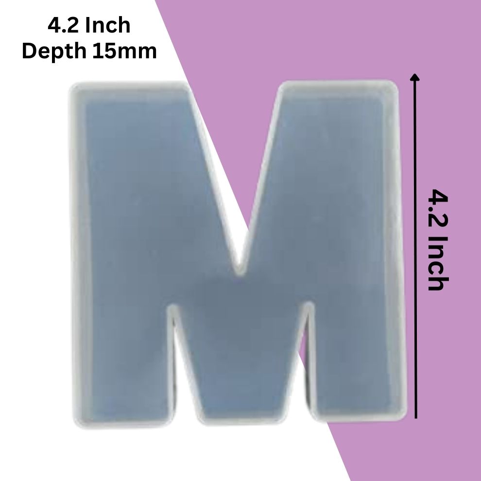Silicone Alphabet Mould 4.2 Inch