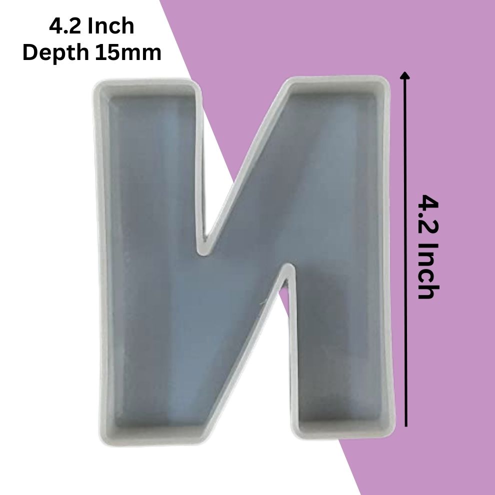 Silicone Alphabet Mould 4.2 Inch
