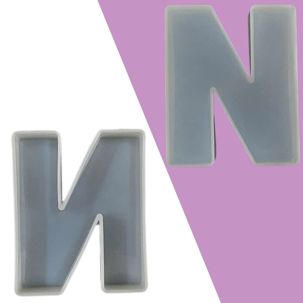 Silicone Alphabet Mould 4.2 Inch
