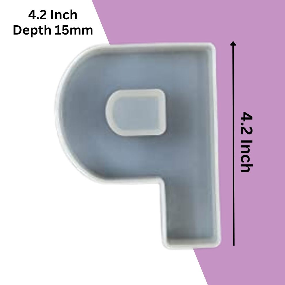 Silicone Alphabet Mould 4.2 Inch