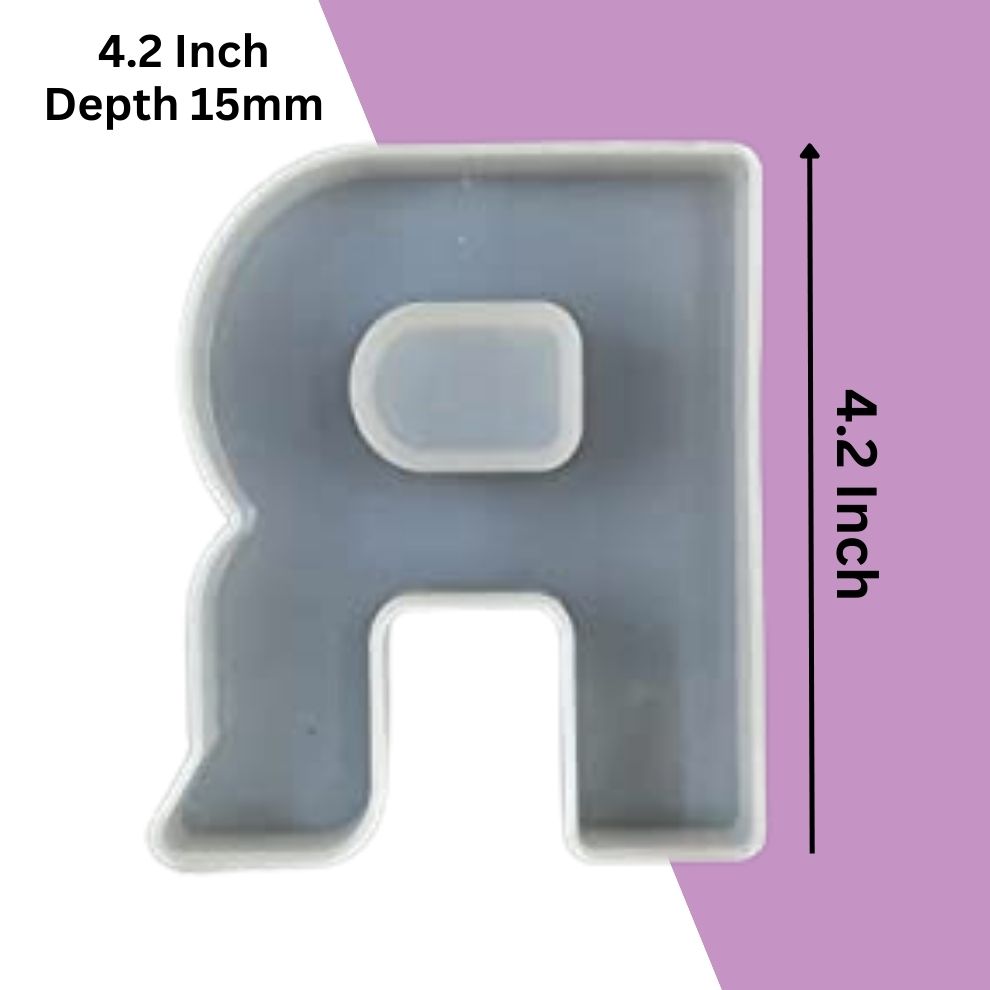 Silicone Alphabet Mould 4.2 Inch