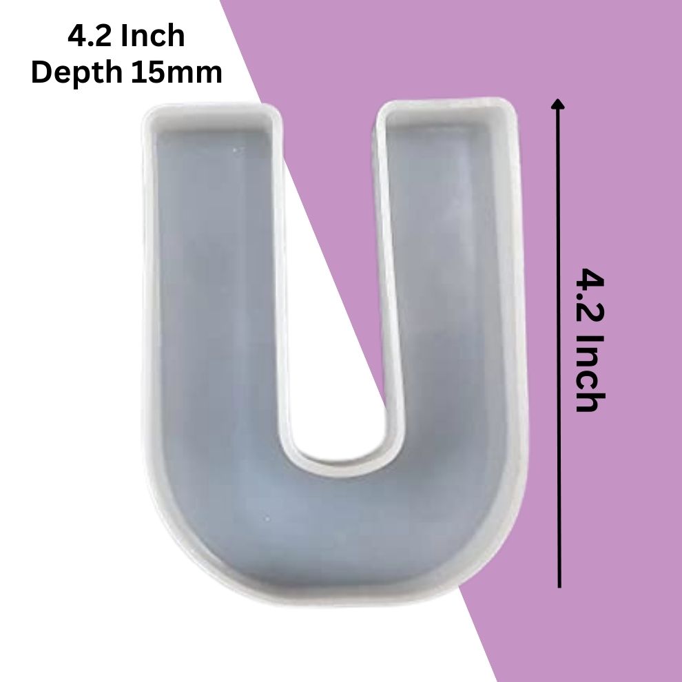 Silicone Alphabet Mould 4.2 Inch