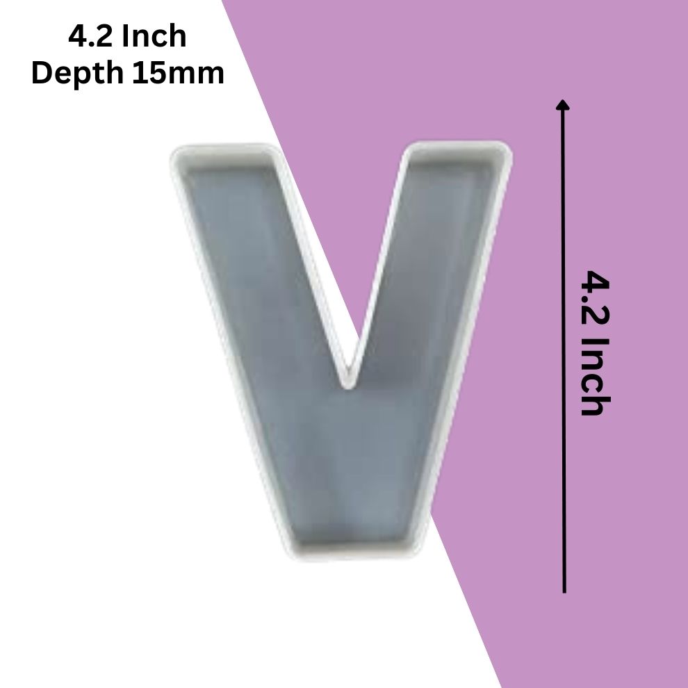 Silicone Alphabet Mould 4.2 Inch