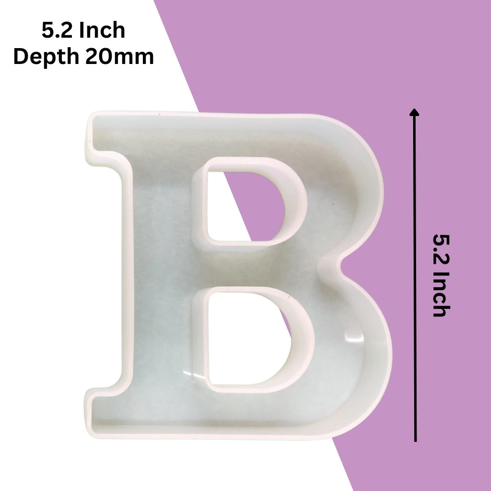 Silicone Alphabet Mould 5.2 Inch