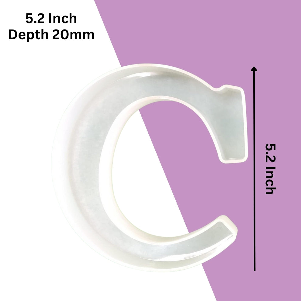 Silicone Alphabet Mould 5.2 Inch