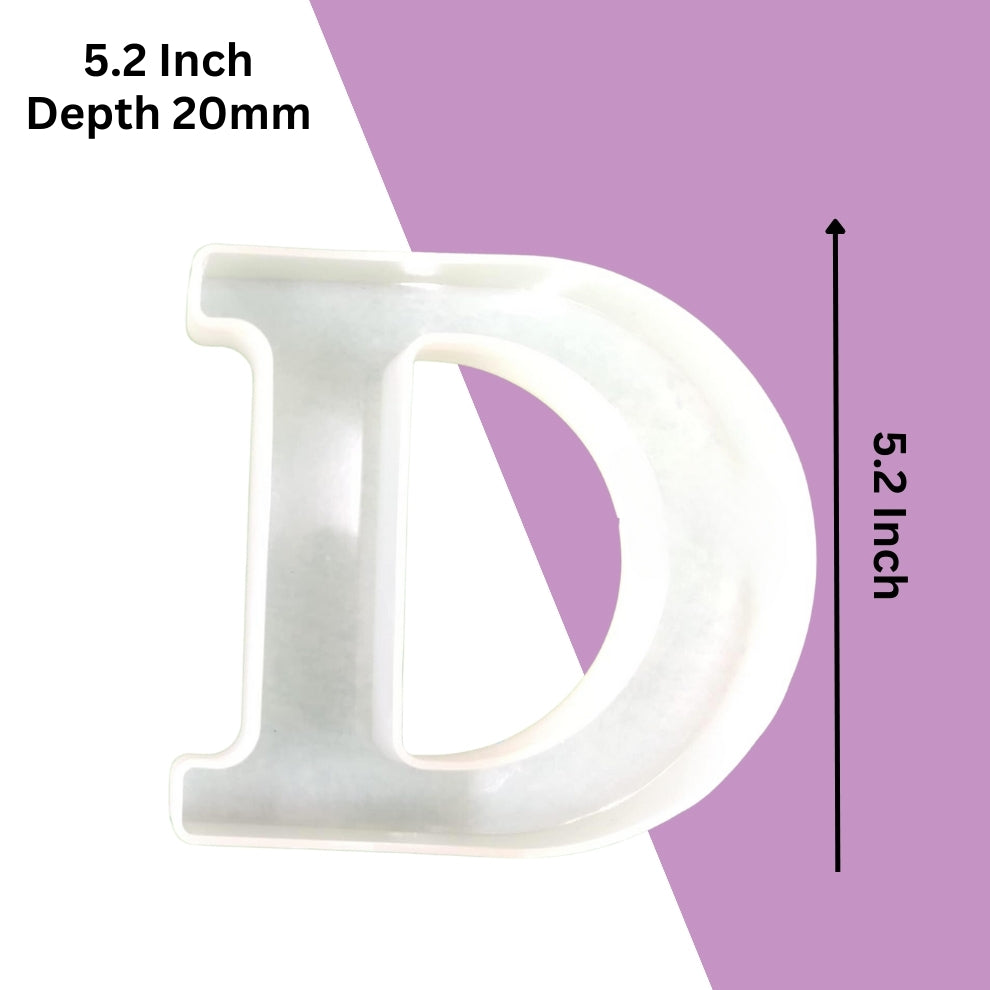 Silicone Alphabet Mould 5.2 Inch