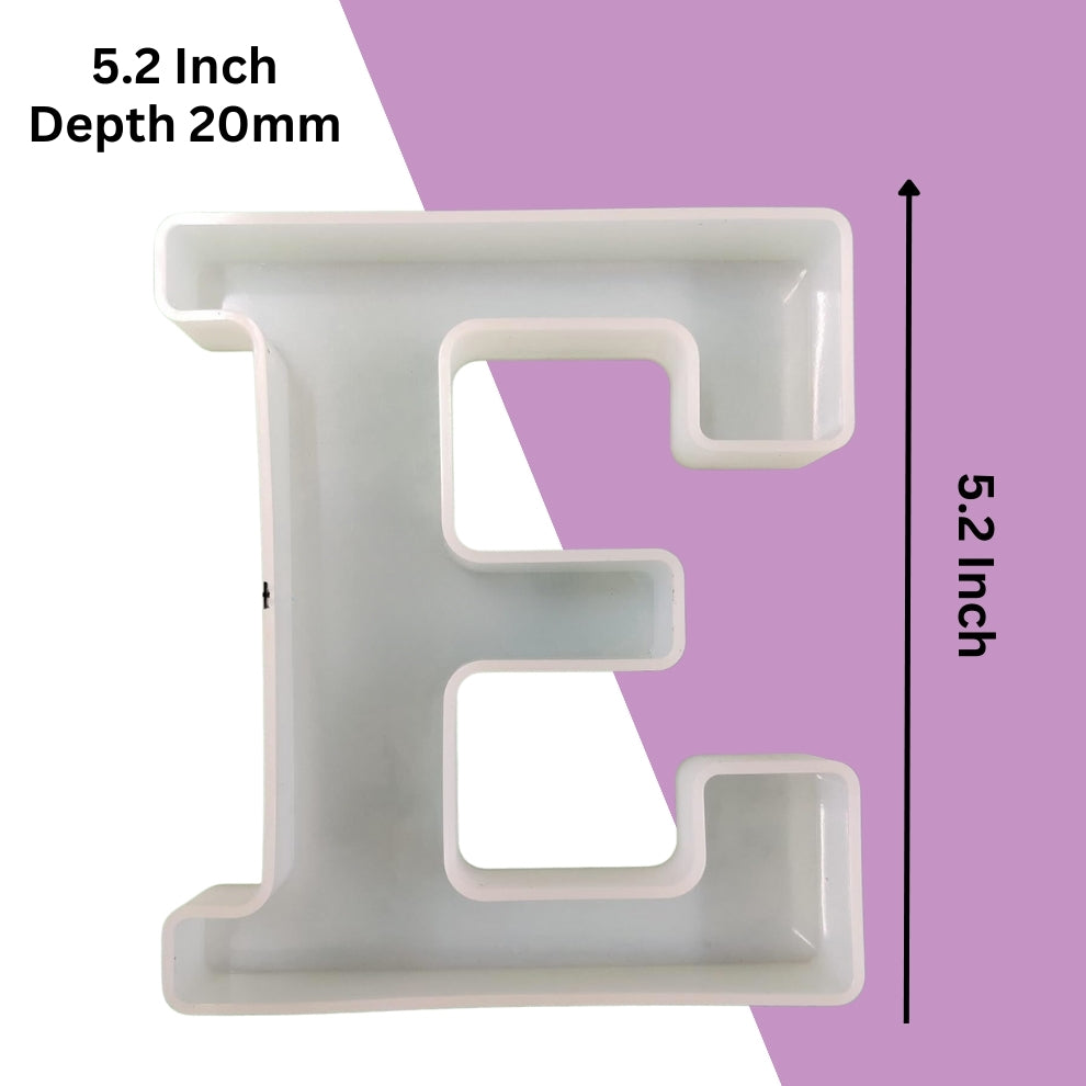 Silicone Alphabet Mould 5.2 Inch