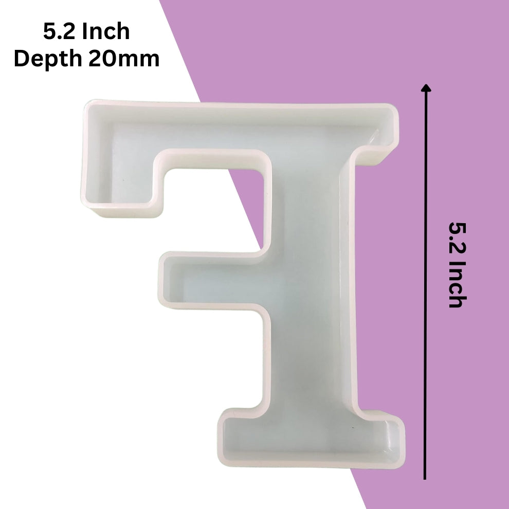 Silicone Alphabet Mould 5.2 Inch