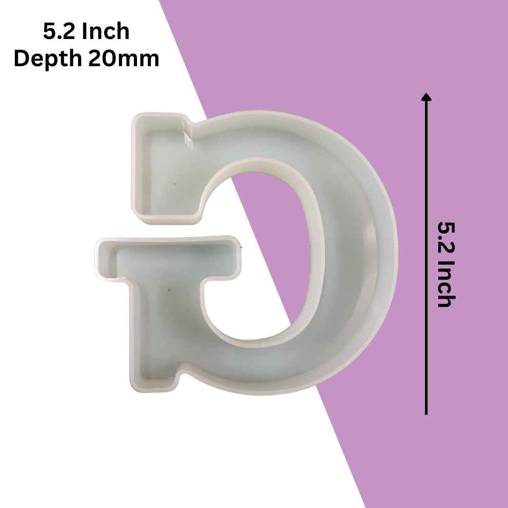 Silicone Alphabet Mould 5.2 Inch