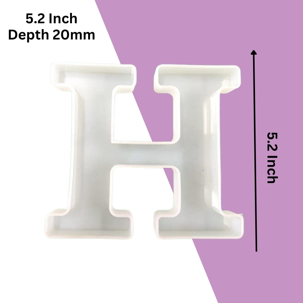 Silicone Alphabet Mould 5.2 Inch