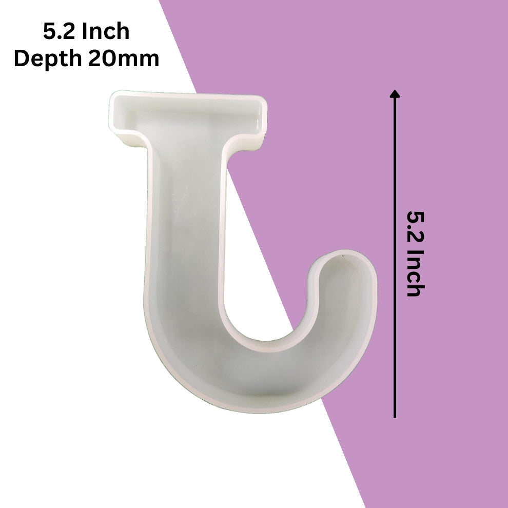 Silicone Alphabet Mould 5.2 Inch