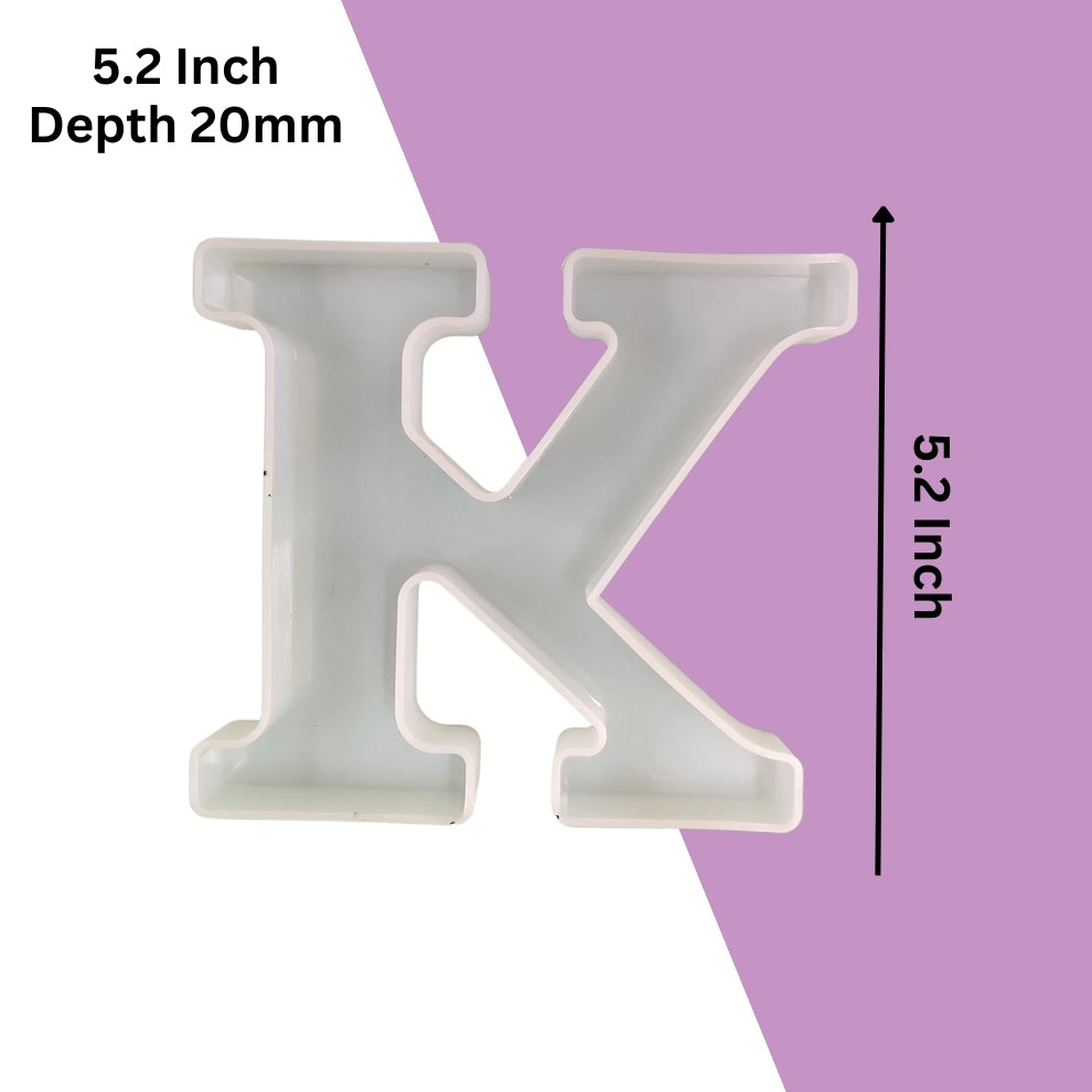 Silicone Alphabet Mould 5.2 Inch