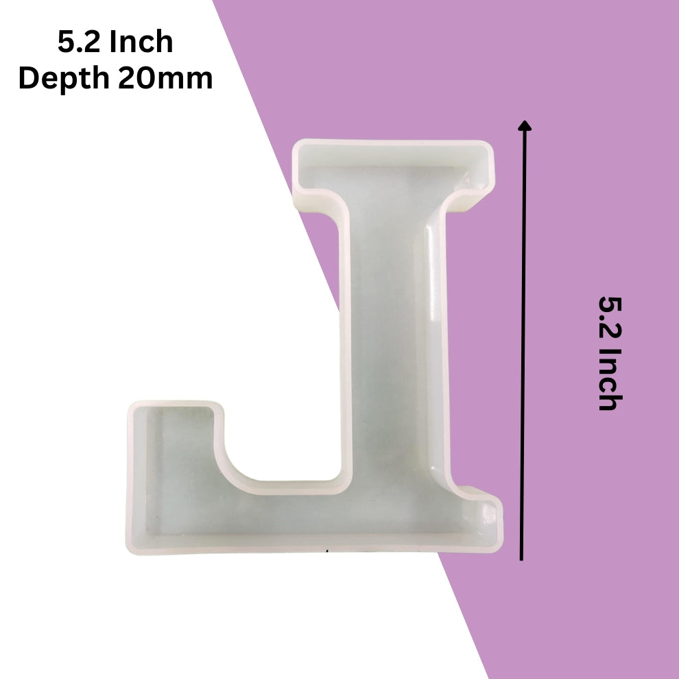 Silicone Alphabet Mould 5.2 Inch