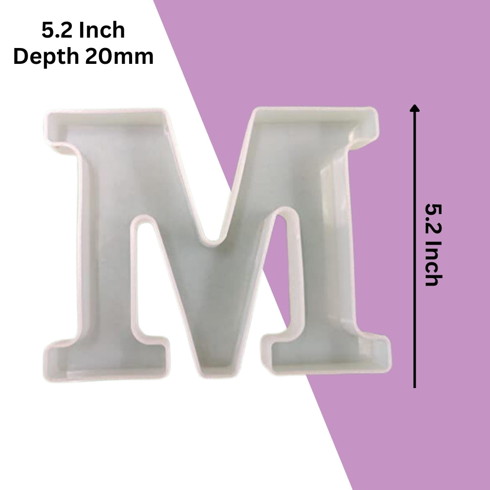 Silicone Alphabet Mould 5.2 Inch