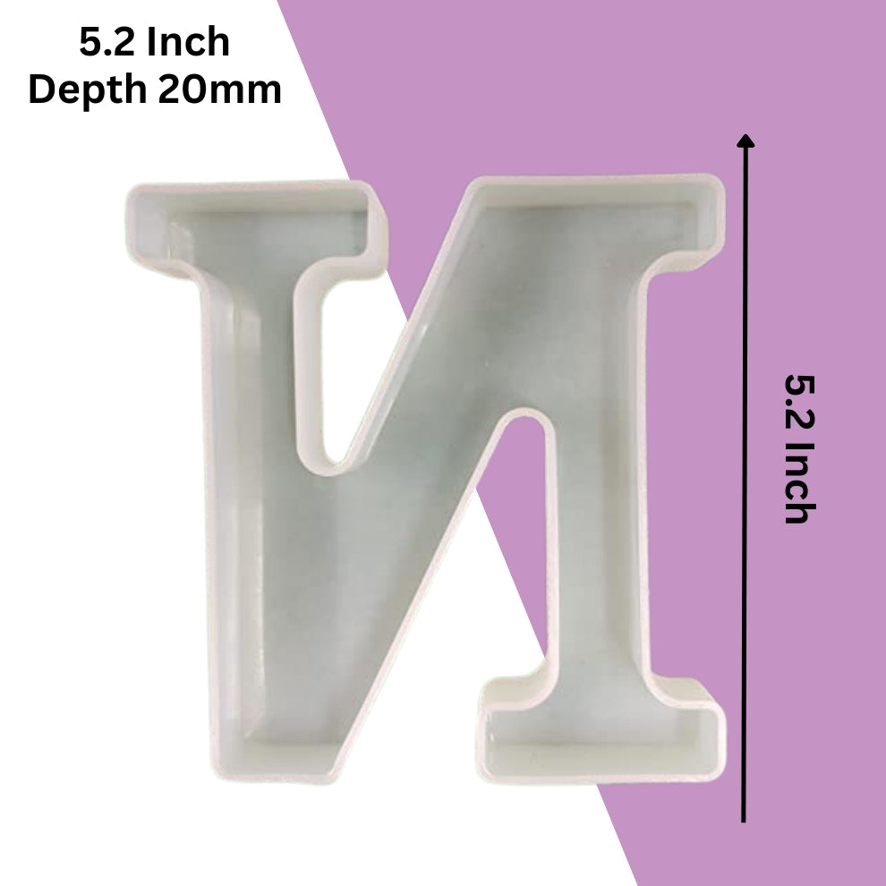 Silicone Alphabet Mould 5.2 Inch