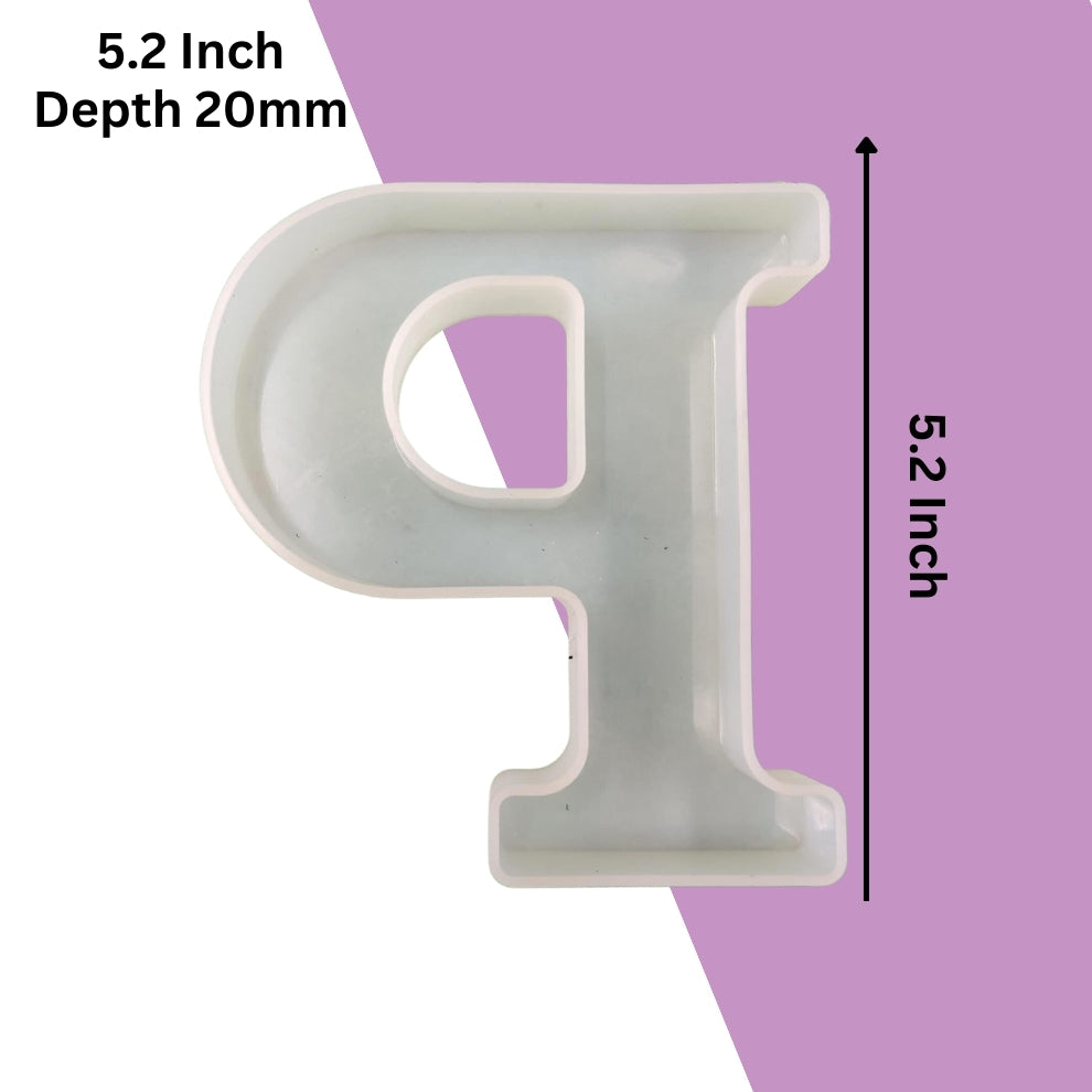 Silicone Alphabet Mould 5.2 Inch