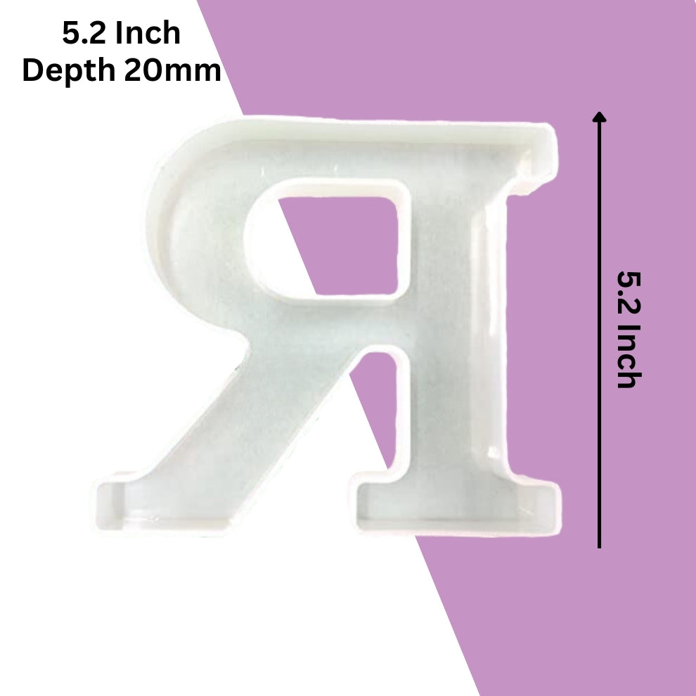 Silicone Alphabet Mould 5.2 Inch