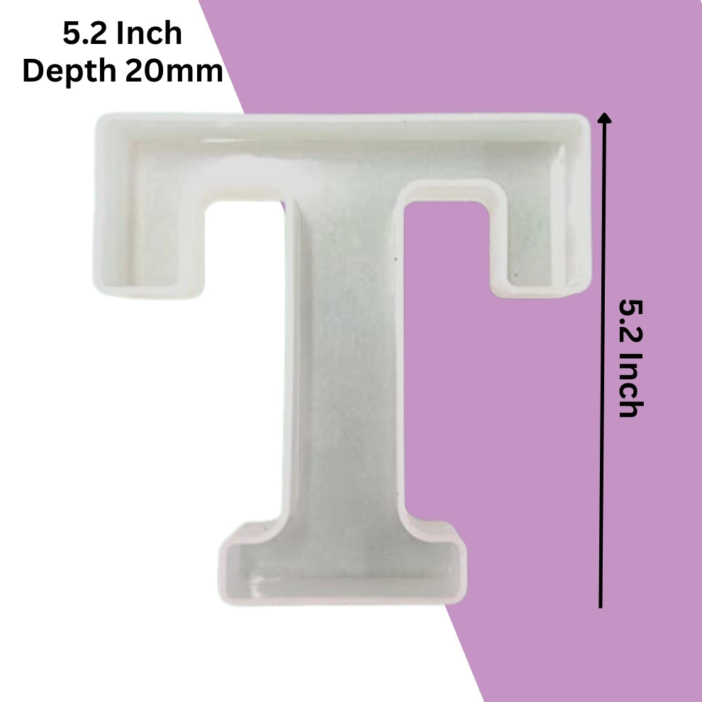 Silicone Alphabet Mould 5.2 Inch