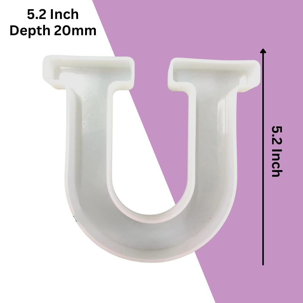 Silicone Alphabet Mould 5.2 Inch