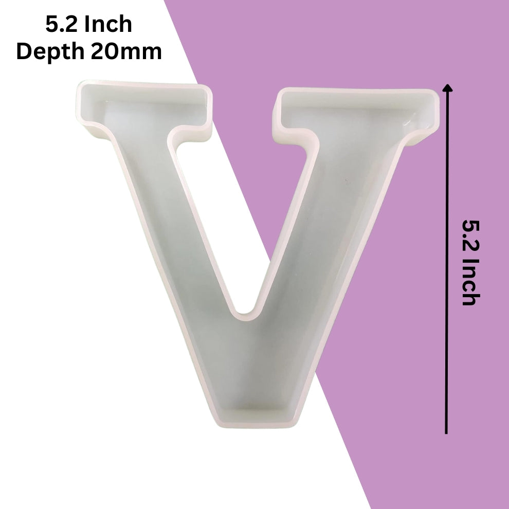 Silicone Alphabet Mould 5.2 Inch
