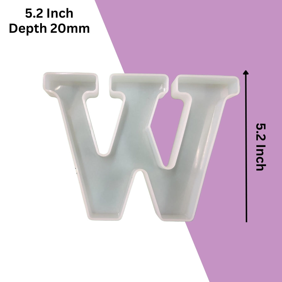 Silicone Alphabet Mould 5.2 Inch