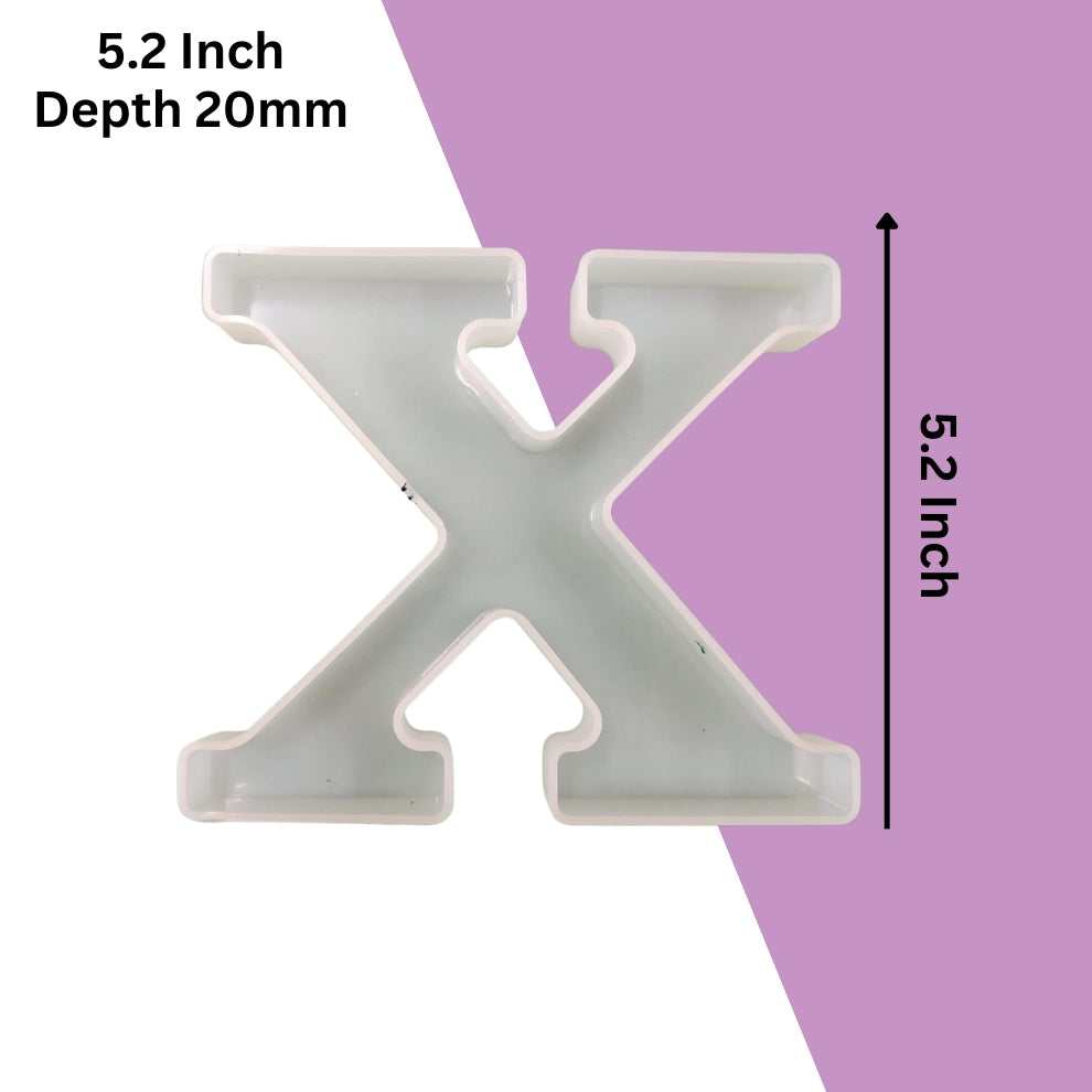 Silicone Alphabet Mould 5.2 Inch
