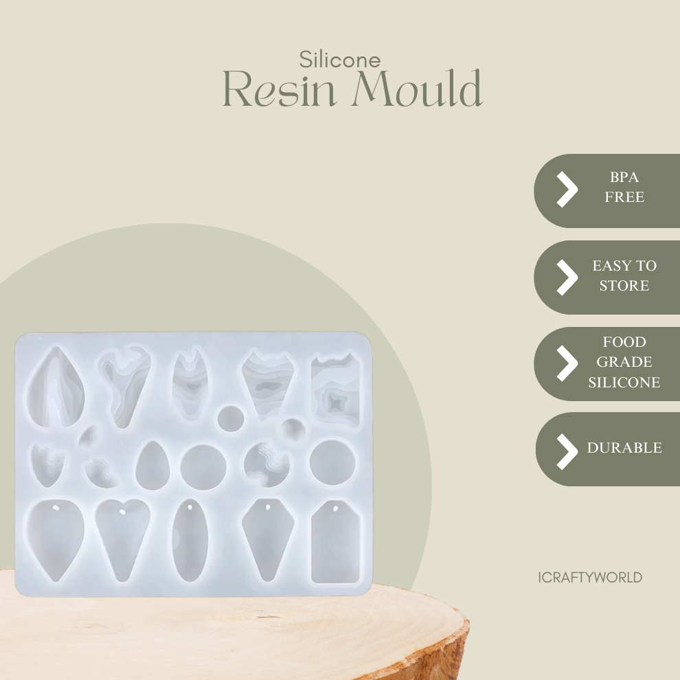 Wave Pattern Pendant Mould - 2