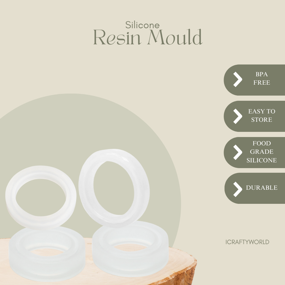 Silicone Resin Bracelet Casting Bangle Mould - PK 4
