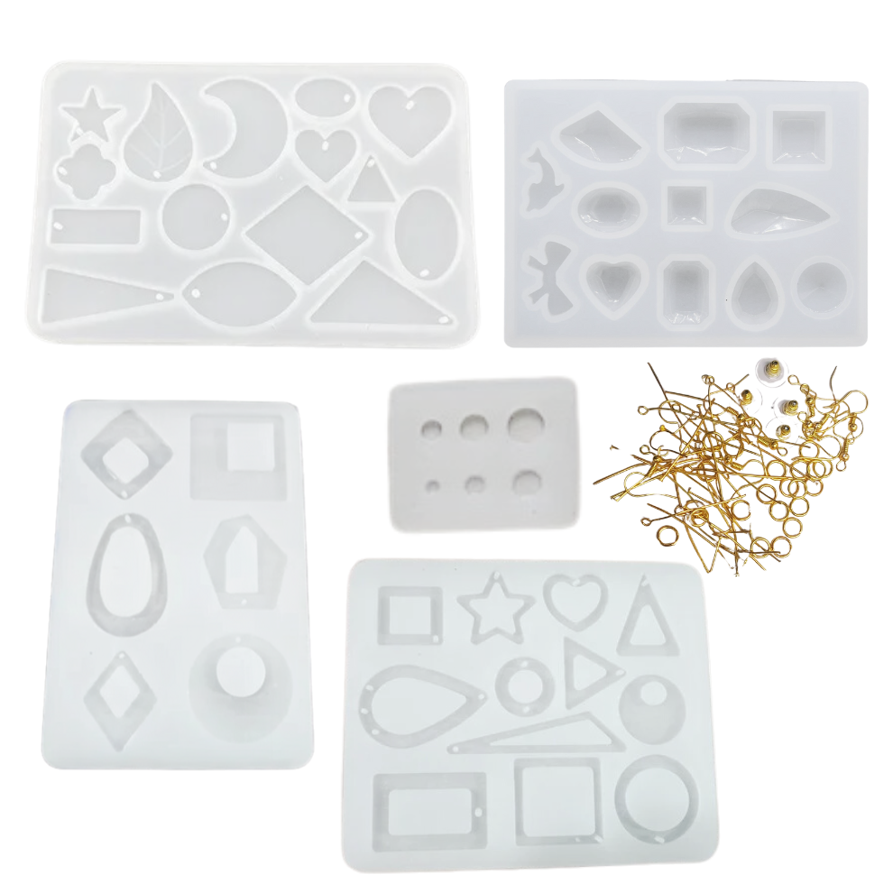 Silicone Resin Jewellery Mould Kit - Pk 5