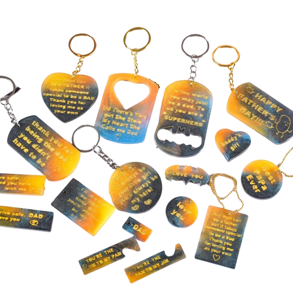 Father Motivation Keychain Mold