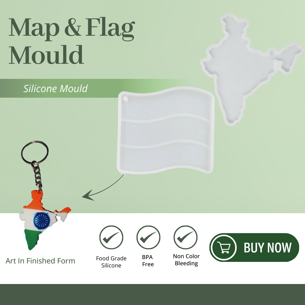 Silicone Map-Flag Mould