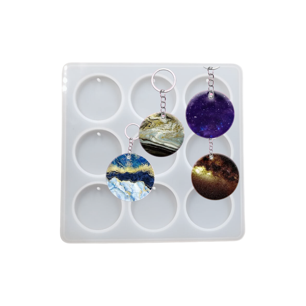 Round Pendant Keychain Mould