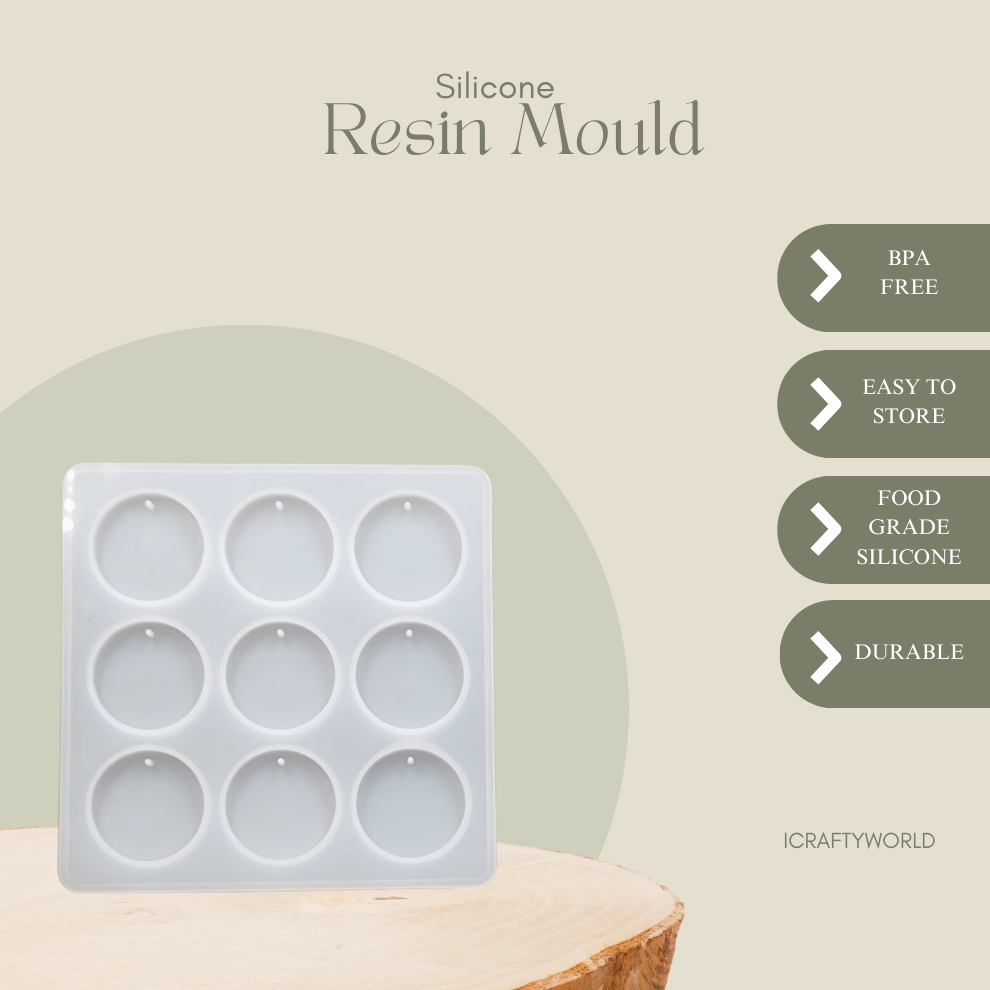 Round Pendant Keychain Mould