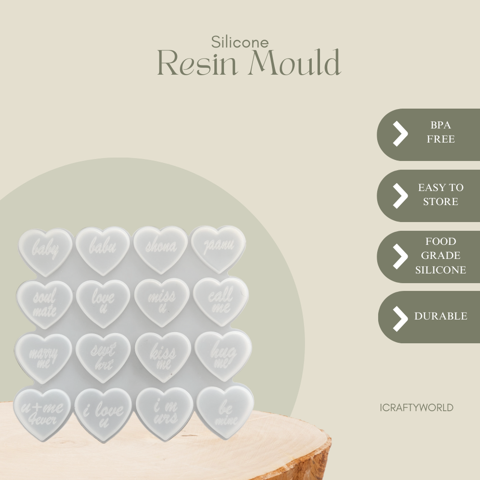 Silicone Baby Shone Heart Mould
