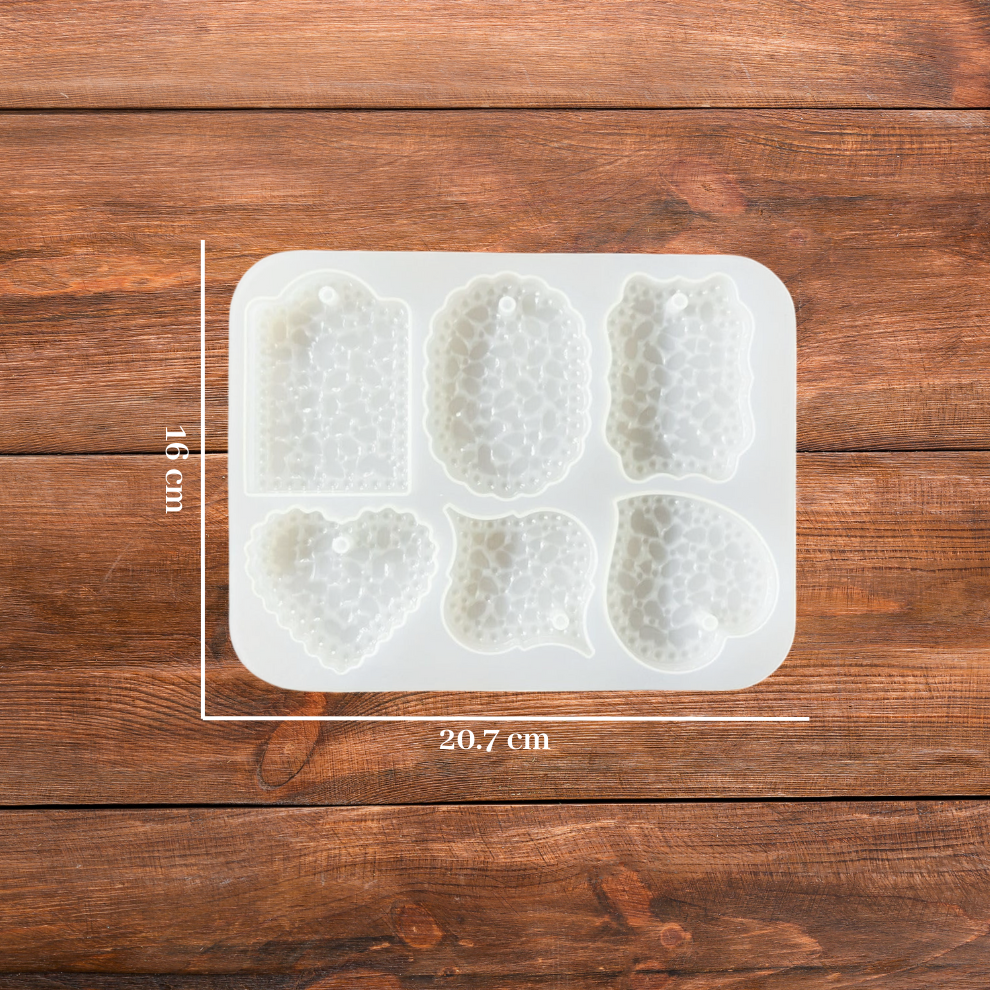 Silicone Keychain Mould With Hole 6Cvt Keychain - 2