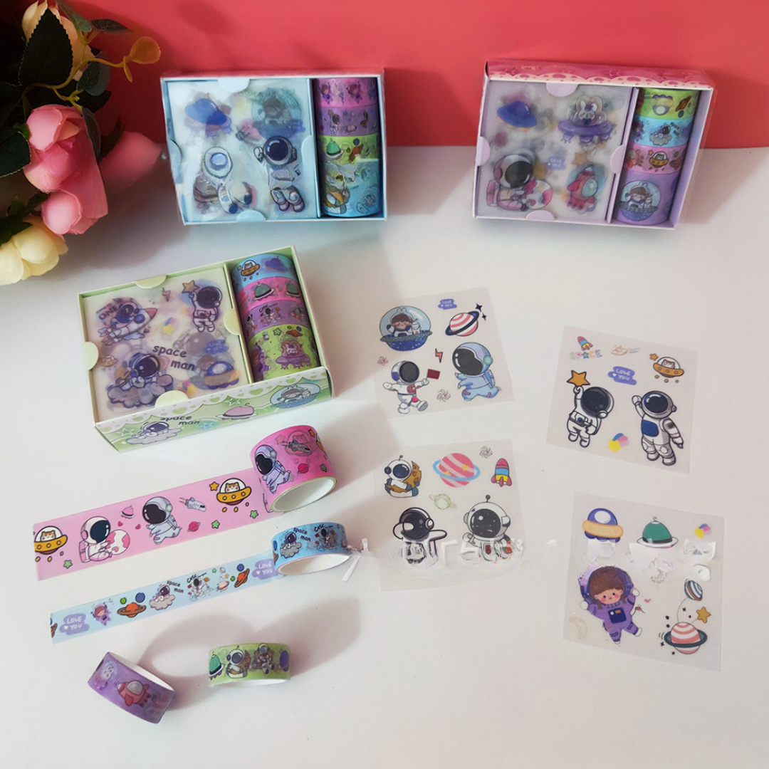 Washi Tape & Stickers Set