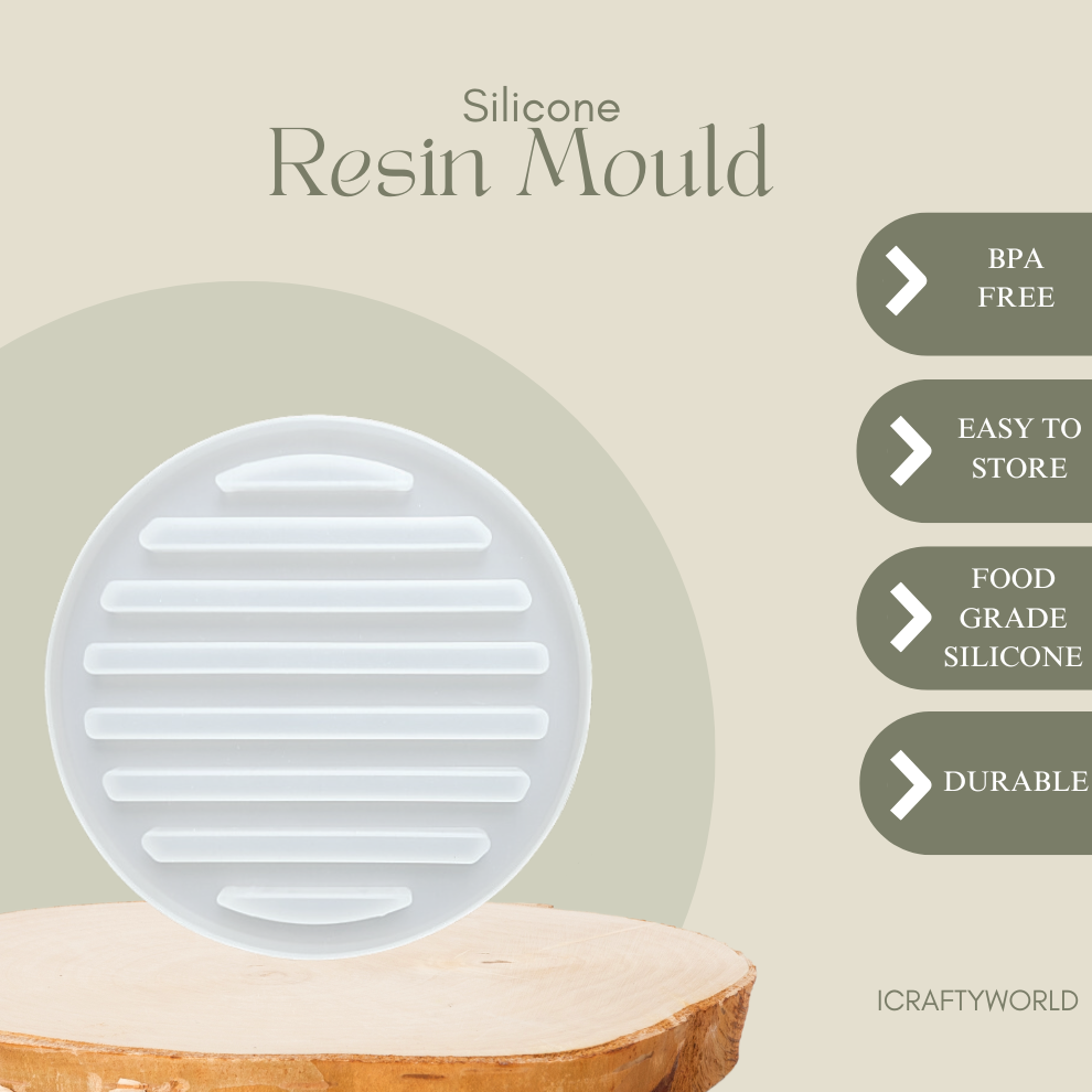 Tea Mat Silicone Casting Circle Coaster Mould