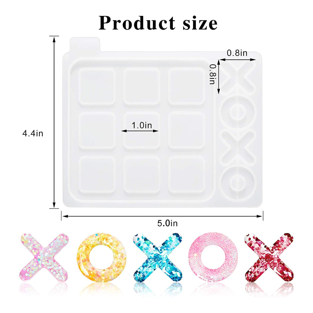 Resin Tic Tac Toe Mould Board Game Mold
